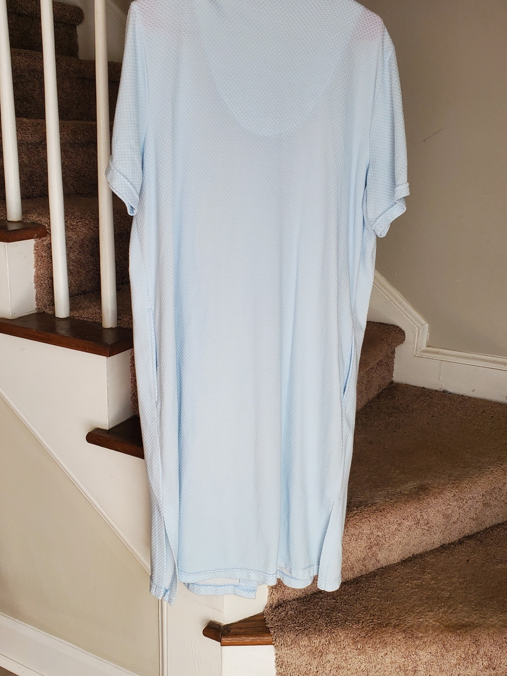 Secret Treasures Light Blue Waffle Robe XL EUC - Picture 6 of 6